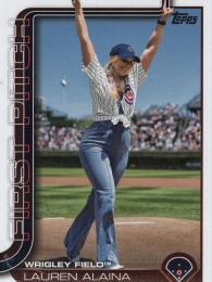 2025 Topps SERIES.1 MLB #FP-9 Lauren Alaina インサートカード First Pitch