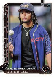 2025 Topps SERIES.1 MLB #FP-10 C.J. Stroud インサートカード First Pitch