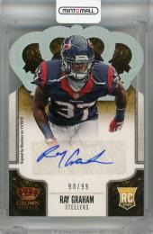 2013 Panini Crown Royale Ray Graham Rookie Signatures Silver Holo Die-Cut Crown #180 RC Auto ※白かけあり【98/99】 Pittsburgh Steelers