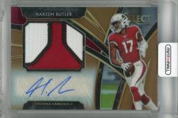 2019 Panini Select Hakeem Butler Jumbo Rookie Signature Swatches Prizm #29 Auto ※裏面初期傷あり【21/25】 Arizona Cardinals