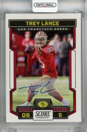 2023 Panini Score Trey Lance Base Signatures #172 Auto San Francisco 49ers