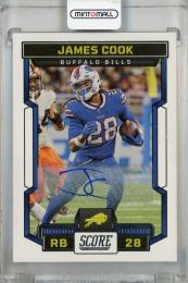 2023 Panini Score James Cook Base Signatures #264 Auto Buffalo Bills