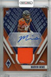 2023 Panini Phoenix Marvin Mims Rookie Auto Jersey Orange #19 RC【134/149】 Denver Broncos