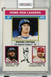 2025 Topps Heritage Kyle Schwarber / Marcell Ozuna / Shohei Ohtani League Leaders #193
