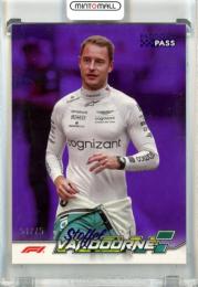 2024 Topps Paddock Pass Formura 1 Stoffel Vandoorne #21 Base Purple Foil Parallel【51/75】