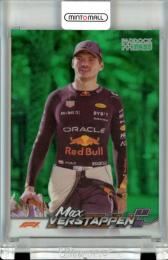 2024 Topps Paddock Pass Formura 1 Max Verstappen #1 Base Chrome Green Refractor Parallel【094/275】