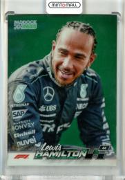 2024 Topps Paddock Pass Formura 1 Lewis Hamilton #56 Base Chrome Green Refractor Parallel【051/275】