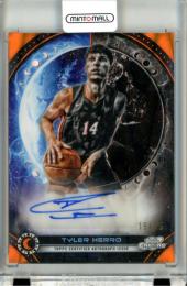 2023-24 TOPPS COSMIC CHROME BASKETBALL Tyler Herro #ERA-TH Equinox Autographs Orange Galactic Refractor Parallel【19/25】 Heat