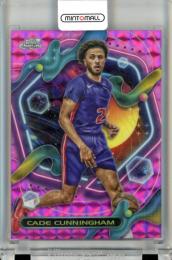 2023-24 TOPPS COSMIC CHROME BASKETBALL Cade Cunningham #40 Base Pink Galaxy Refractor Parallel Pistons