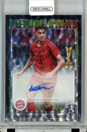 2024-25 Topps UEFA Club Competitions Aleksander Pavlovic Future Stars Autograph Black Icy Parallel【03/10】 FC Bayern Munchen
