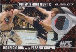 2009 Topps UFC Round1  Mauricio Rua / Forrest Griffin Relics