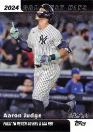 2025 Topps SERIES.1 MLB #HGH-1 Aaron Judge インサートカード 2024's Greatest Hits