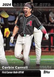 2025 Topps SERIES.1 MLB #HGH-7 Corbin Carroll インサートカード 2024's Greatest Hits