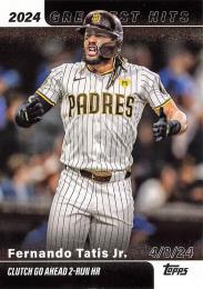 2025 Topps SERIES.1 MLB #HGH-9 Fernando Tatis Jr. インサートカード 2024's Greatest Hits