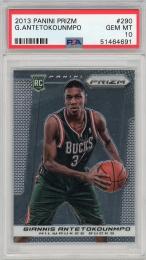 2013-14 Panini Prizm Giannis Antetokounmpo #290 Rookie Card PSA 10 GEM MT