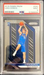 2018-19 Panini Prizm Dallas Mavericks Luka Doncic Base RC PSA9
