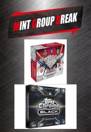MINT GROUP BREAK グループブレイク MLB 2026 TOPPS CHROME BLACK BASEBALL HOBBY 6ボックス + 2026 TOPPS SERIES 1 BASEBALL MEGA BOX 3ボックス MIXER #2 【ランダムチーム式】