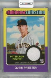 2024 TOPPS HERITAGE Quinn Priester Clubhouse Collection Relics #CCR-QP RC Pittsburgh Pirates