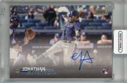 2023 Topps Stadium Club Jonathan Aranda Base Autographs #SCBA-JA RC Tampa Bay Rays