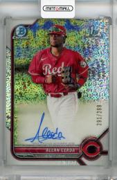 2022 Topps Bowman Allan Cerda  Chrome Prospect Autographs Speckle #CPA-AC 1st【291/299】 Cincinnati Reds