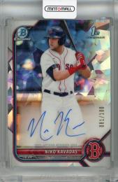 2022 Topps Bowman Niko Kavadas Chrome Prospect Autographs Atomic #CPA-NK 1st【081/100】 Boston Red Sox