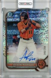 2022 Topps Bowman Anthony Rodriguez Chrome Prospect Autographs Speckle #CPA-ARZ 1st【149/299】 San Francisco Giants