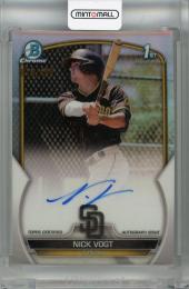 2023 Topps Bowman Nick Vogt Chrome Prospect Autographs Base Refractor #CPA-NV 1st【016/499】 San Diego Padres