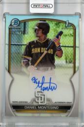 2023 Topps Bowman Daniel Montesino Chrome Prospect Autographs Base Refractor #CPA-DM 1st【364/499】 San Diego Padres