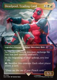 【SLD】【ENG】【Foil】《Deadpool, Trading Card》 ボーダーレス版