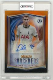 2022-23 Topps Merlin Chrome UEFA Club Competitions Dejan Kulusevski Sorcerers Autograph Orange Refractor Parallel【13/25】 Tottenham Hotspur
