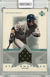 2002 Upper Deck Honor Roll Ichiro Star Swatches Game Jersey/#SSI1 White Jsy Seattle Mariners