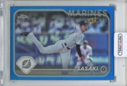 2024 TOPPS Chrome NPB 佐々木朗希 Base Blue Refractors【84/150】 千葉ロッテマリーンズ