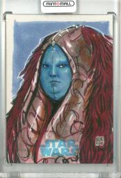 2015 Topps Star Wars Jouney to The Force Awakens Sketch Card Artist Signature【1/1】
