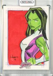 2014 Rittenhouse Marvel Dangerous Divas Series2 Sketch Card SketchaFEX【1/1】