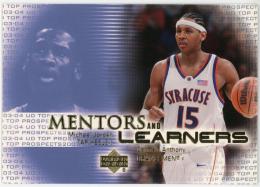 2003-04 UD Top Prospects Mentors and Learners #ML3 Michael Jordan/Carmelo Anthony