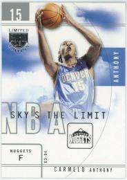 2003-04 SkyBox LE Sky's the Limit #18 Carmelo Anthony