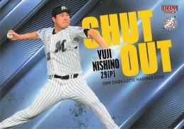 2025 BBM 千葉ロッテマリーンズ #M78 西野勇士 SHUT OUT レギュラーカード