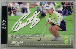 2023 EPOCH ONE JLPGA Signature 小祝さくら プリントサインカード【02/10】