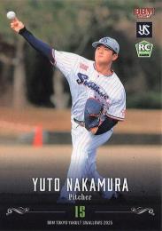 2025 BBM 東京ヤクルトスワローズ #S03 中村優斗 レギュラーカード RC