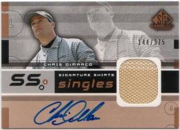 2003 SP Game Used  Chris Dimarco Relic Autographs 144/375