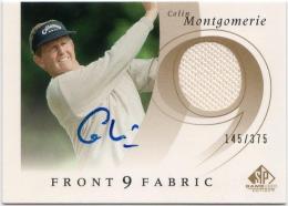 2002 SP Game Used  Colin Montgomerie Relic Autographs 145/375