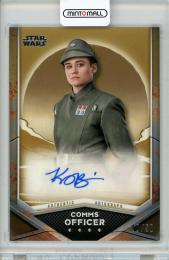 【コンディション難あり】2021 TOPPS Star Wars The Mandalorian Season 2 Comms Officer Katy O'Brian Autograph Bronze 50枚限定 /40