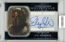 2020 TOPPS Stra Wars Masterwork The Armorer Emily Swallow Autograph The Mandalorian Signer A-ES