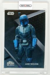 2022 TOPPS Star Wars Chrome Black Base Axe Woves #62