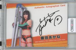 2024 BBM Woman's Pro Wrestling Cards 藤田あかね 直筆サインカード/通常版【4/100】