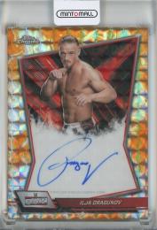 2026 Topps Chrome WWE Ilja Dragunov Red Brand Autographs Orange Geometric Refractors #RBAILJ【17/25】