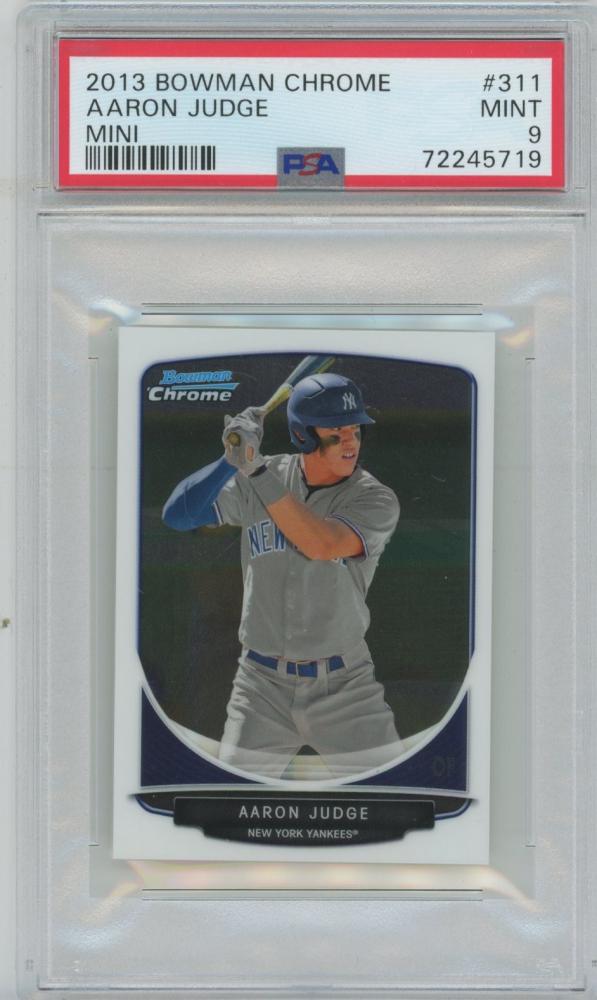 PSA 10 Aaron Judge 2013 Bowman Chrome Mini Rookie Card #311 | New York Yankees GEM MINT Graded