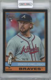 2025 TOPPS Heritage Chrome Black Refractors #58 / SPENCER SCHWELLENBACH(Atlanta Braves) 【28/76】