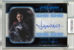 2020 Topps Star Wars Masterwork Janina Gavankar as Iden Versio #A-JG Autographs Blue Foil【33/99】