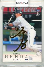 2026 BBM ベースボールカード 1STバージョン 源田壮亮 #120 金箔サインカード【087/100】 西武
